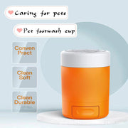 Portable Pet Paw Cleaner Cup – Gentle Silicone Brush, Anti-Slip Design, Easy to Use, Perfect for Dogs & Cats