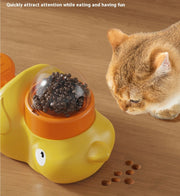Interactive Duck-Shaped Pet Feeder Toy 🐶🐱 – Slow Eating, Smart Playtime